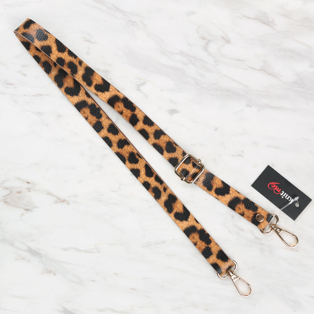Knitme Sürgü Tokalı Çanta Askısı 135x2cm Leopar BA-0002